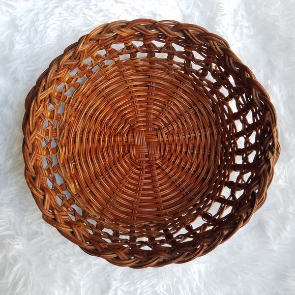 Boho Vintage Wicker Basket - Picture 3 of 12